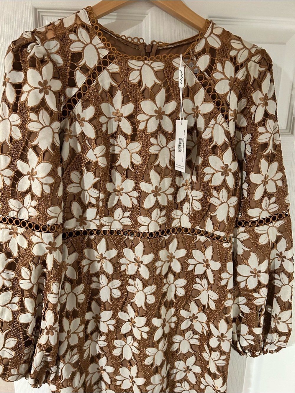 New with tags Petal & Pup lined crochet midi dress size medium. - Picture 2 of 12